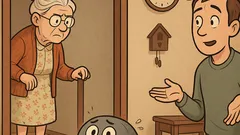 Witz: Oma sperrt den Saugroboter im Zimmer ein