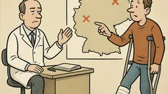 Witz: Bein an zwei Stellen gebrochen?