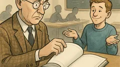 Witz: In der Physikprüfung: Heft komplett leer